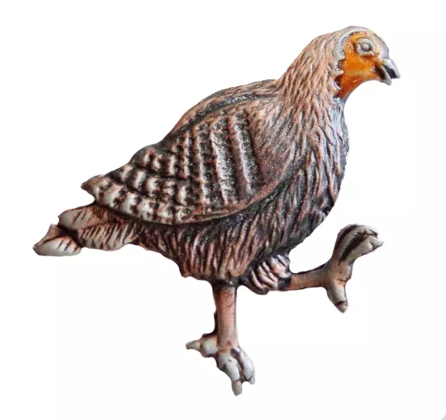 Grouse Coloured & Lacquered Pewter Pin Badge - Exclusive to 1000Flags