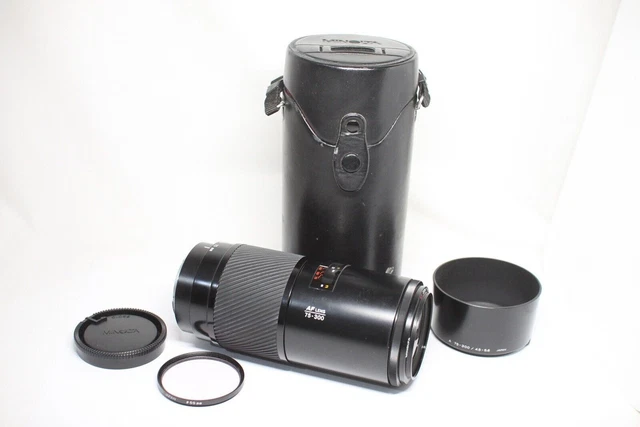 Minolta AF ZOOM 75-300mm F/4.5-5.6 Macro Lens w/Case for Minolta Sony From Japan