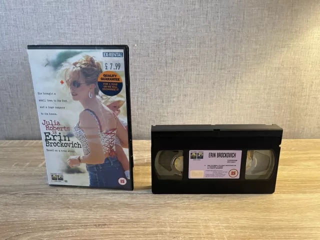 Erin Brockovich-VHS Video, Big Box, Ex Rental, Retro
