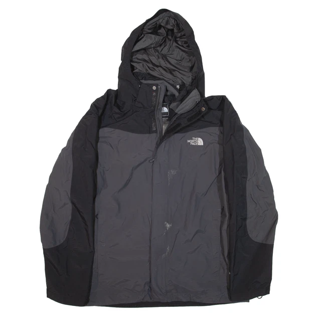 THE NORTH FACE Giacca antipioggia HyVent grigio nylon da uomo L