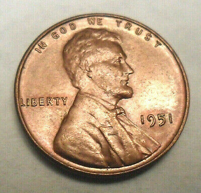1951 P Lincoln Wheat Cent / Penny Coin   *FINE OR BETTER*  **FREE SHIPPING**