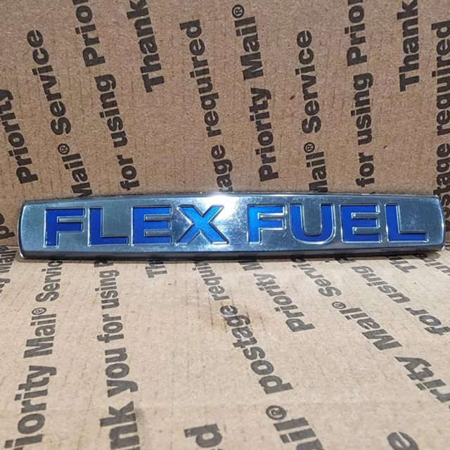Flex Fuel Rubber Emblem 2007-2015 Nissan Titan Tailgate or Armada Liftgate USED
