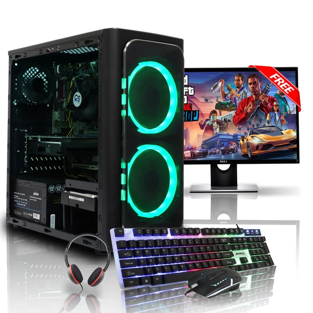 ULTRA FAST I7 i5 i3 Desktop Gaming Computer PC 2TB 16GB RAM GTX 1660