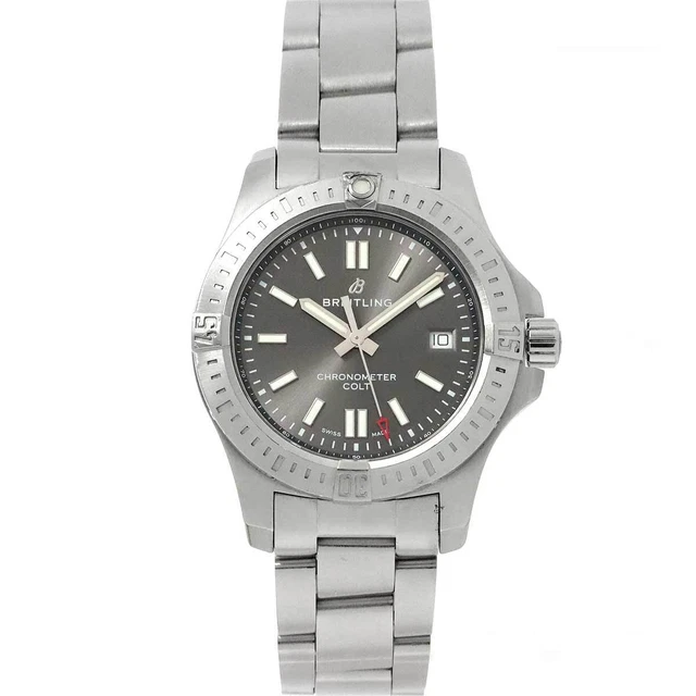 BREITLING Colt A17313 Automatic Gray Dial Mens Watch 90193538