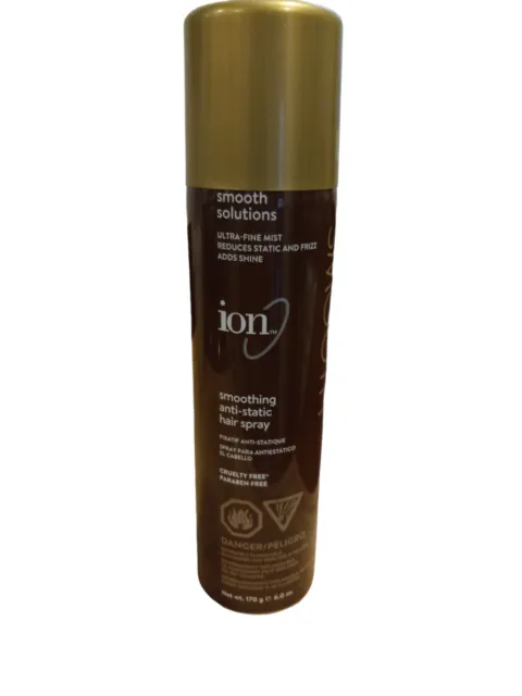 Ion Smooth Solutions Smoothing Anti Static Hair Spray Ultra Fine Mist 6 oz