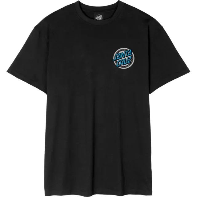 Santa Cruz Dressen Rose Crew One T Shirt - Black 2