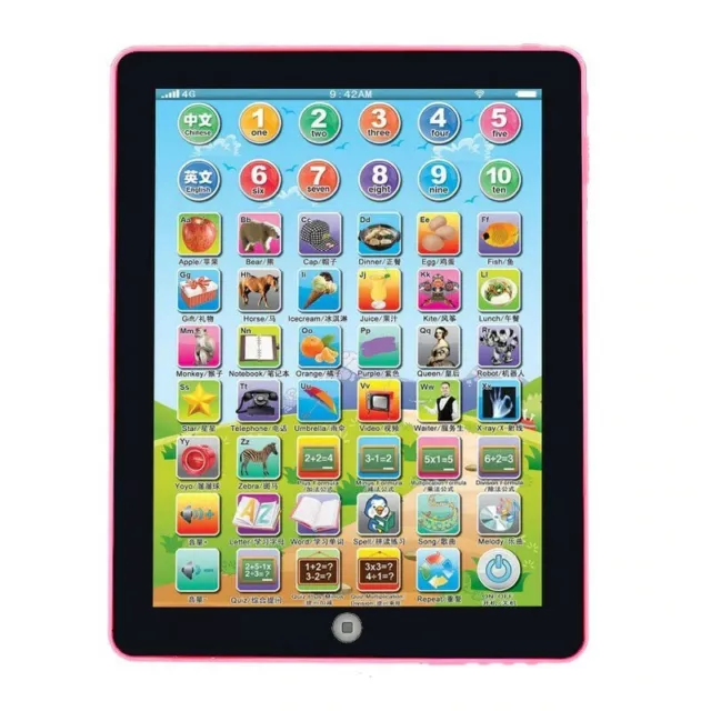 Educational Learning Kids Tablet 1-7 Year Old Toddlers Gift for Girls Children's