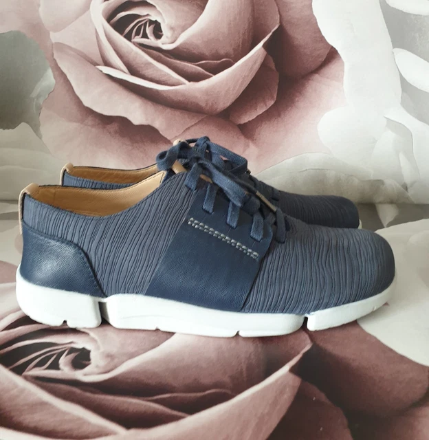 CLARKS TRIGENIC TRI Clara Grey Leather Shoes Size UK 7D 15.99 PicClick UK