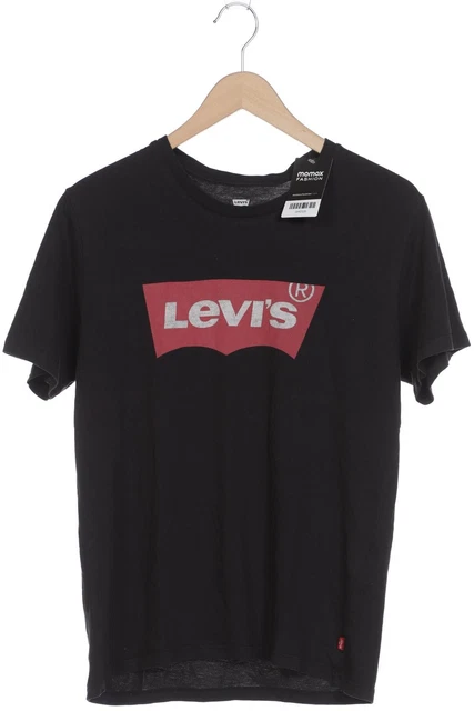 T-shirt uomo Levis top shirt taglia EU 48 (M) cotone nero #dc6e1nc