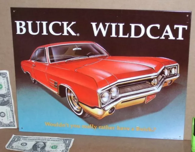 BUICK WILDCAT --- Sign --- Shows alot of Details of one of the First MUSCLE CARS