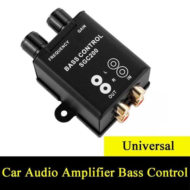 UNIVERSAL CAR AUDIO Amplifier Bass Control Subwoofer Equalizer RCA