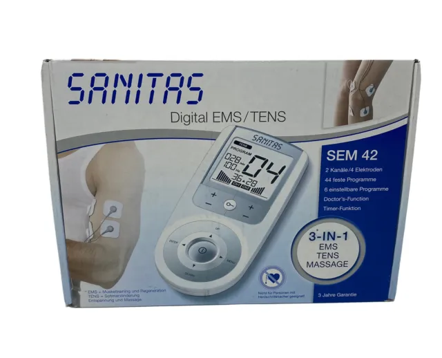 Sanitas SEM 42 3 in 1 digitale EMS allenamento muscolare TENS massaggio sollievo dal dolore
