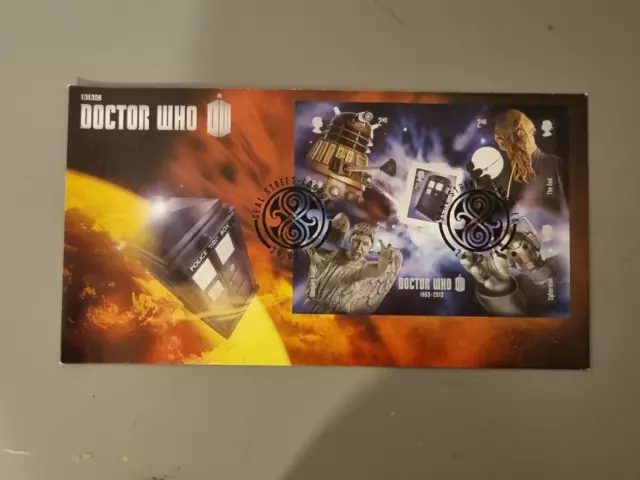 Doctor Who "Monsters" 50th Anniversary Stamps "Limited Edition" No 397/1000