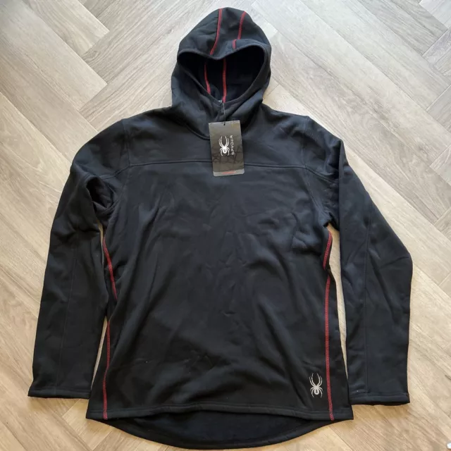 SPYDER MENS BLACK Pullover Ski Fleece Hoodie Size XL BNWT RRP 120 19.99 PicClick UK