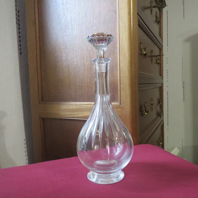 Carafe à cognac cristal Baccarat Modèle Lyautey vers 1950
