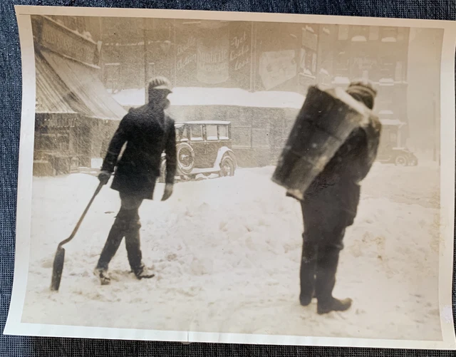 LIV5997 Photographie Photo vintage d&#039;époque Boston neige hiver blizzard U.S