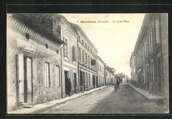 CPA Blasimon, La Grand´Rue