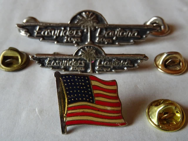 PIN'S DAYTONA 50 ans Easyriders 20 ans (1992) drapeau américain (années ...