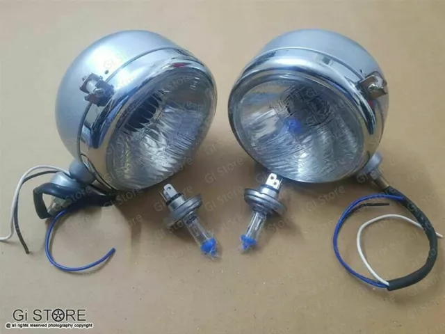 Set of Two Grey Color Massey Ferguson Head Light / Lamp 1035, 35 Set RH & LH