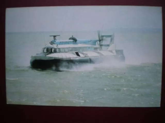 Postcard Hovercraft Westland Sr N6 Hovercraft Producing A Lot Of Spray