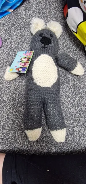 BN One of a Kind Hand Made knitted Koala Plush Toy. luxury Baby gift.