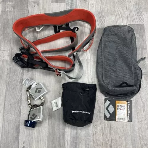 Black Diamond Momentum 4S Unisex Size L/XL Harness Package Anthracite NEW