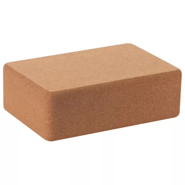 Cork YOGA & PILATES Block, ANTI-SLIP Exercise Brick, Home FITNESS Equipment