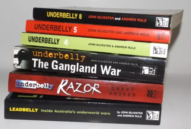 6 x Bulk Lot True Crime UNDERBELLY Razor THE GANGLAND WAR Underbelly 4 5 + 8