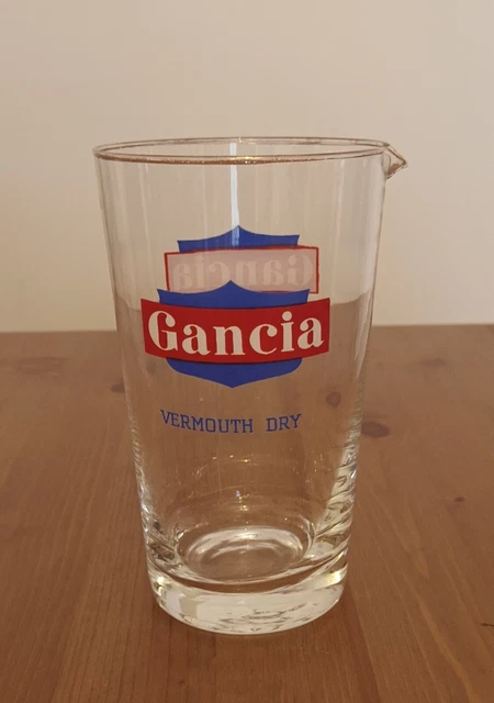 Bicchiere mixer dosatore Gancia Vermouth Dry Rosso Breweriana