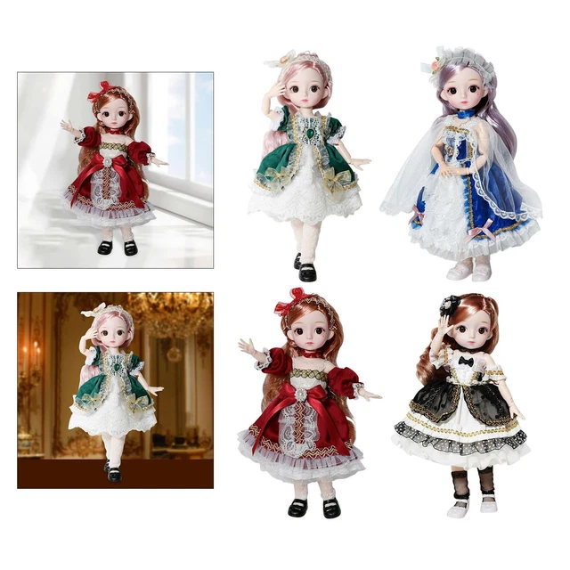 SD Girl Doll maquillage délicat habiller avec perruque changer de vêtements