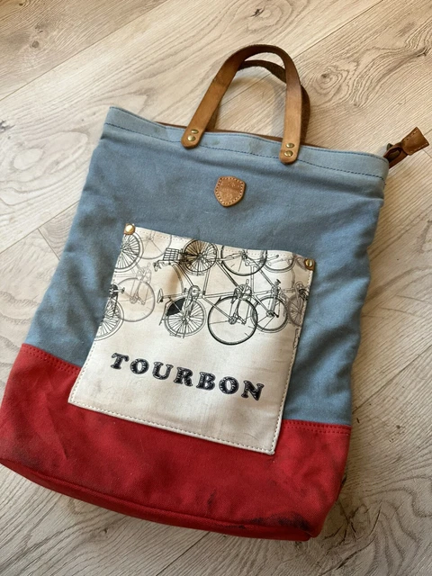 backpack on rear bike rack