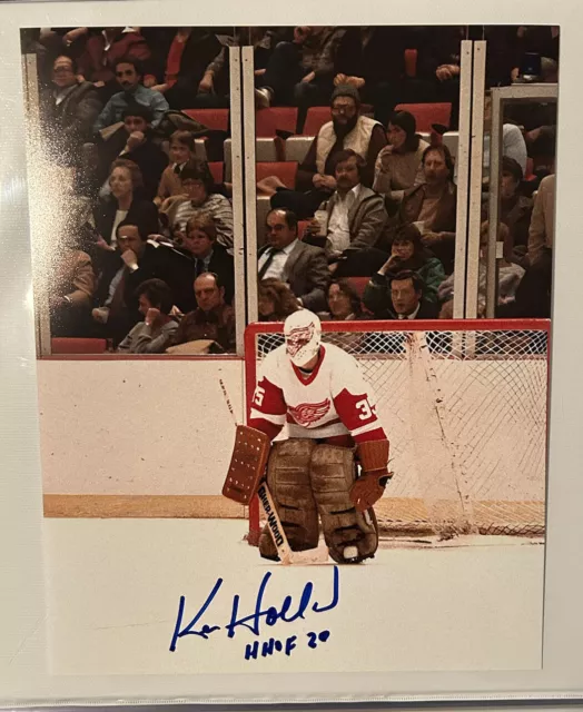 Detroit Red Wings Ken Holland Autographed Signed NHL 8x10 Photo HHOF COA