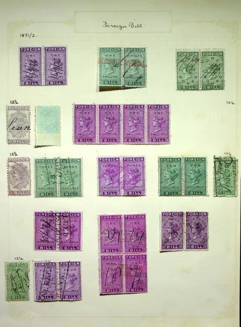 GB: Queen Victoria Foreign Bill Revenues - Ex-Old Time Collection - Page (72703)