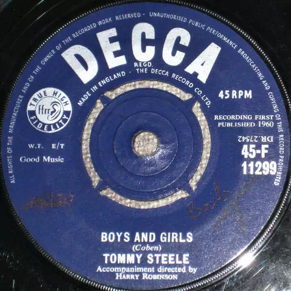 Tommy Steele - Boys And Girls (Vinyl)