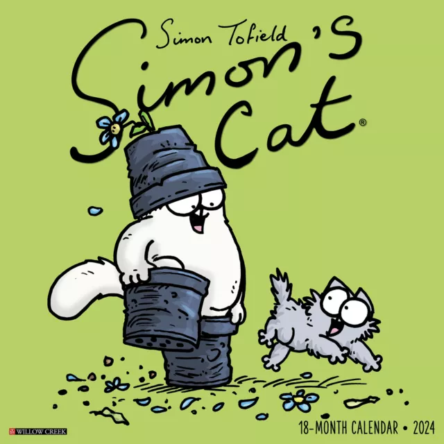 Simon's Cat 2024 12" x 12" Wall Calendar (free shipping)