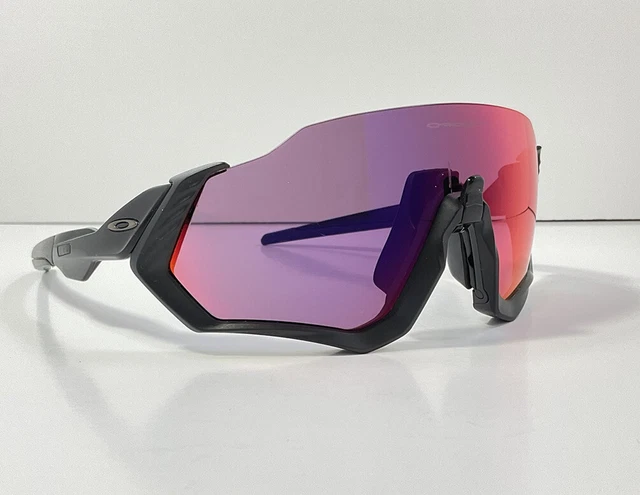 Oakley Flight Jacket 9401-0137 Black Frame Prizm Torch Lens Sunglasses Pre Owned Oakley Flight Jacket 9401-0137 Black Frame Prizm Torch Lens Sunglasses Pre Owned