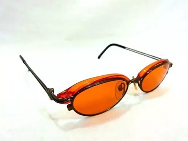 Jean Paul Gaultier 58-0004 JPG Vintage Red & Black / Brown Lenses Sunglasses