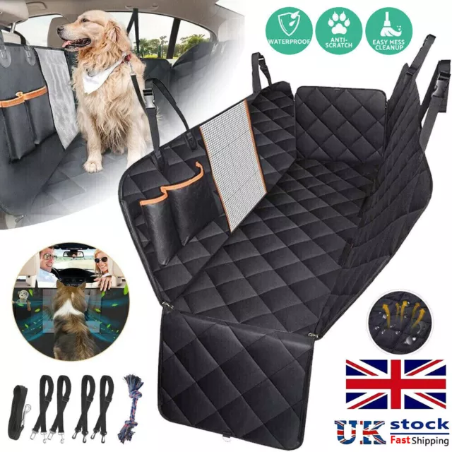 Waterproof Pet Car Seat Cover Dog Safety Protector Mat Rear Back Seat Hammock UK