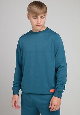 Illusive London Juniors Element Crew Sweatshirt Blue Age 13-14 years