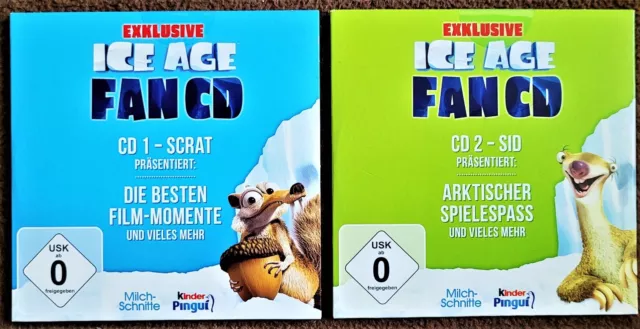 CD: Sid & Scrat präsentieren Ice Age Fan CD 1 & 2 ungeöffnet Videos Games Extras