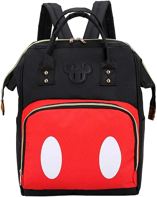 Baby Diaper Bag Backpack, Large Capacity Waterproof Multi-Function Fashion Polka