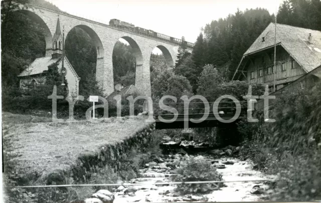 Bellingrodt barite photo steam locomotive 85 006 in hellsteig, Ravennabrücke, 23.6.1934