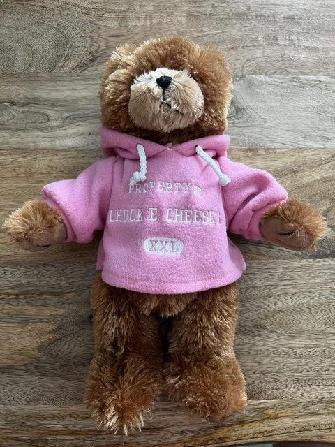 Chuck E Cheese Teddy Bear Plush 14"