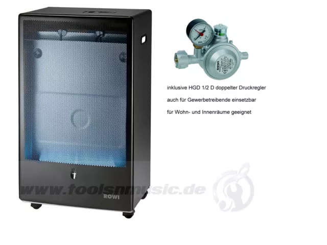 Rowi Blue Flame 4200W in OVP Gasofen, Heizer  HGO4200/1 BF+HGD 1/2 D Top