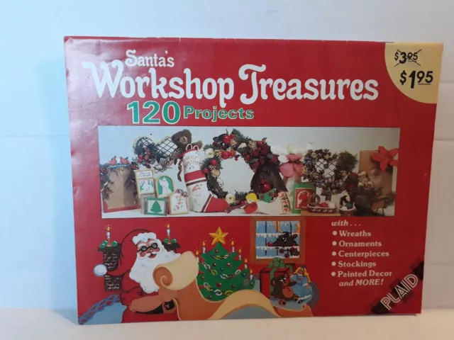 Libro de artesanía vintage Santa's Workshop Treasures 120 Projects (A4)