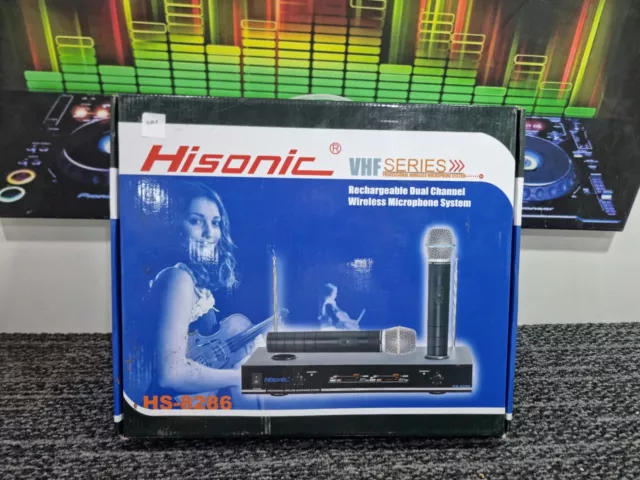 H1809 Hisonic  karaoke set Microphone Set New Boxed Hs8286