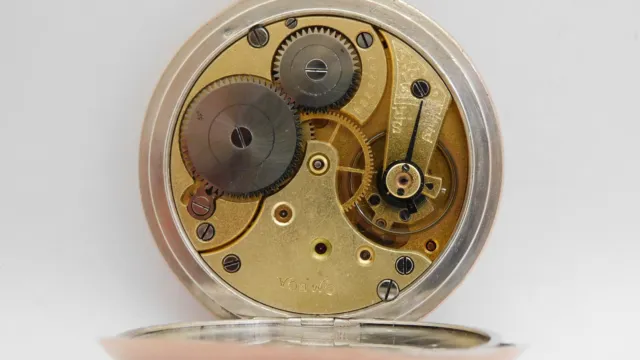 Orologio da tasca argento Funzionante OMEGA silver pocket watch Working C910 8