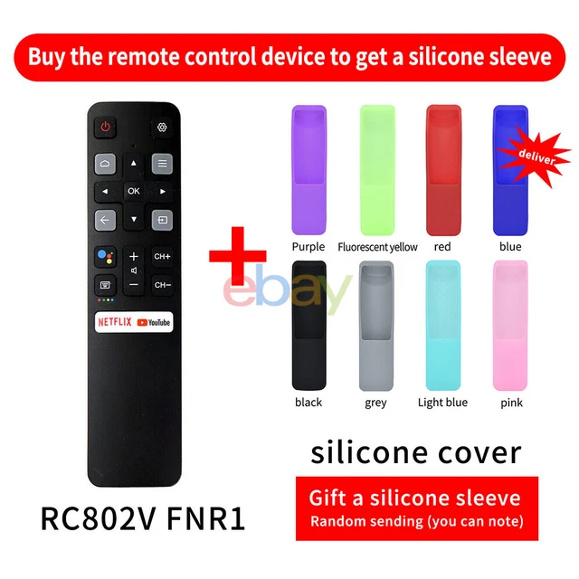 Couleur RC802N YUI4 Télécommande d'origine RC802N YUI4, pour TCL SMART