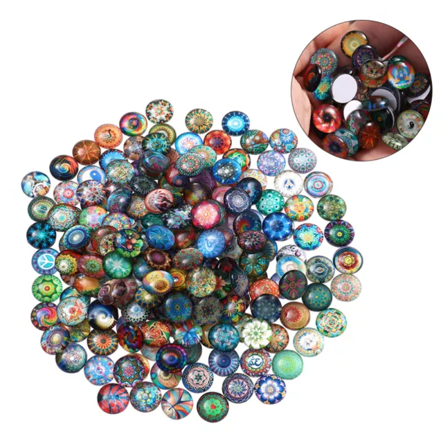 100 Stücke 12mm Mischte Runde Mosaikfliesen für Handwerk Glasmosaik Liefert