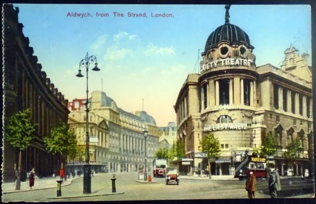 Aldwych, from The Strand, Gaiety Theatre, Waldorf Hotel, Morning Post, London